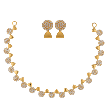 TANUJA SPECIAL GOLD NECKLACE & STUD